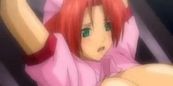 Big tits hentai girl gets electric shock