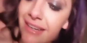 wet amateur gets deepthroat with big cock