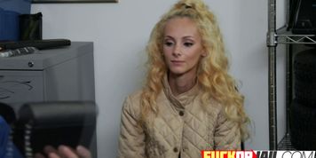 Petite babe is getting hardcore fucked for being a hot shoplifter