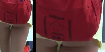 Teen Wearing Cheeky Shorts