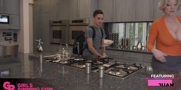 GIRLSRIMMING - Sloppy rimming by cheating MILF Dee Williams