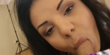 Lingerie teen pov sucks