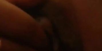 My ex manager playing with her pussy for me 