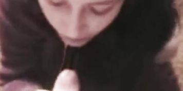 Homemade vintage blowjob with facial cumshot