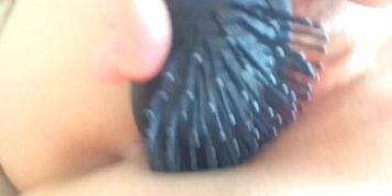 FAN REQUEST: Using Hairbrush The WRONG Way/Bristle Side First!