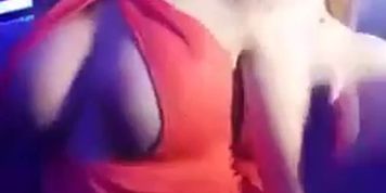 Girls making out at the club