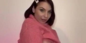 Ivy lebelle sweater tease