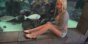 ATK Girlfriends - Kenzie enjoys the nude beach, and the aquarium! (Kenzie Reeves)