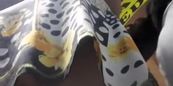 Woman in the bus upskirted
