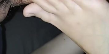 Size 9 Toejob from gf/coworker