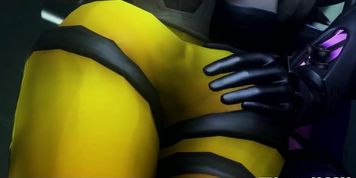 Dva taking huge cock in pussy from player