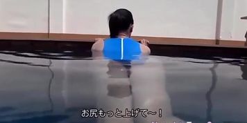 Asian teen softcore by the pool