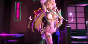 MMD R18 Mythra Xenoblade, Super Smash Bros ultimate
