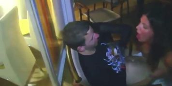 Two Slutty MILF Giving Titjob to Lucky Guy During Party