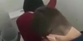 Sex video of man and his gf in the toilet