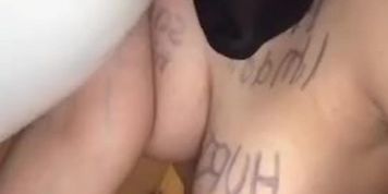 Disgusting muslim pig licking toilet