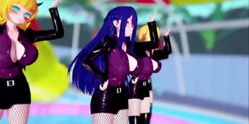 Mmd - Ai Oshino, Ruby, Kana, Mem-cho & Minami