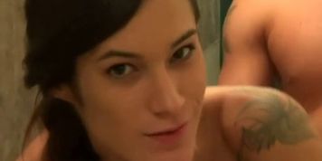 Horny Ex Girlfriend In Bathroom With His Brother Getting Banged