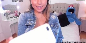 Latina with big natural tits teasing