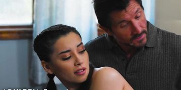 Caught Fapping - Stepdad Caught Her Playing With Her Pussy ! (Aria Lee, Tommy Gunn)