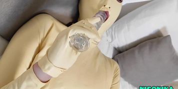2 in 1 _ Doll Vika in Latex, Jerking off and Fucking, Bdsm _ Nigonika (Vika Lita)