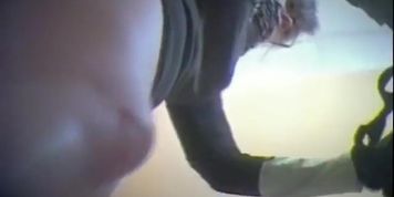 Hot voyeur video in changing room with sexy blonde