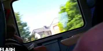 Train Dickflash Blonde Teen