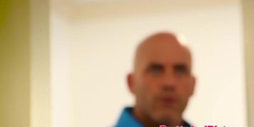 Cockhungry stepteen riding daddys hard cock