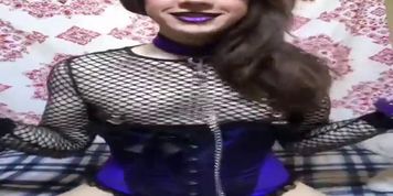 Sissy superglues nipple clamps on and rides bad dragon  (Hanna's Honeypot)