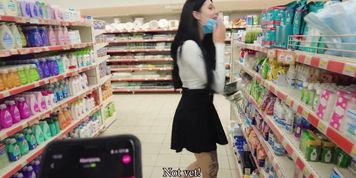 Lush Playing in Public, Blowjob Cumswallow. (Honey Haze)