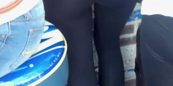 Lovely smile and a hot thong