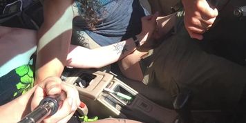 Messy Car Fucking Adventure with Creamy Pussy 