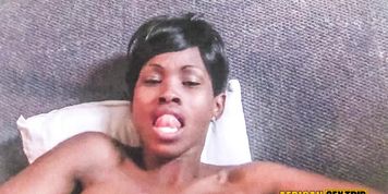AFRICAN SEX TRIP - Ebony model goes for a dick ride waits patiently for her cum