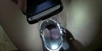 Worthless dumb German blonde cunt &ndash; close-up of pussy and ass