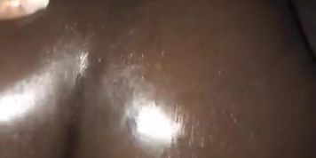 Fucking this thick chocolate freak doggystyle with baby all over her ass