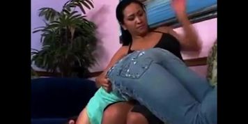 Audrey spanked rough for smoking (Audrey Knight)