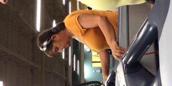 Gym huge titties