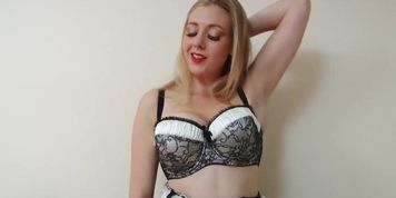 Sapphire Blue Blondie in Sexy Lingerie (Megan Sweets)