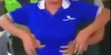Flash boobs of police