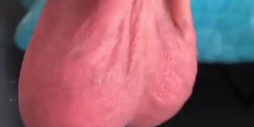 Low Hanging saggy balls scrotum ( pornstar Drippy Balls )