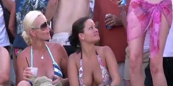 Wet Tshirt Contest With Milfs Gilfs And Swingers