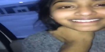 18 year old barely legal virgin Indian gf eats cum 