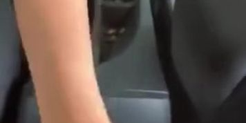 Josipa&rsquo;s Car BJ while on Stick Fucking Clit