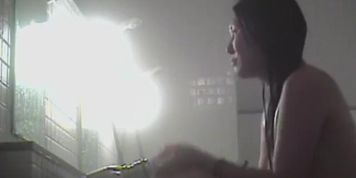 Asian doll with big full boobs gets spied in the shower dvd 03315