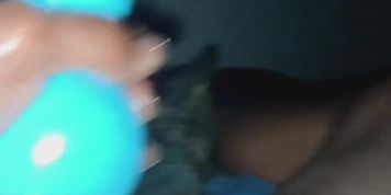 BBC solo glorious explode in pussy stroker (Hot Pearl)
