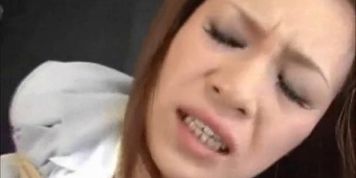 Hairy Asian Teen Made To Squirt