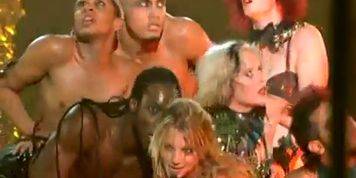 Britney Spears Underwear Scene  in Britney Spears Live From Las Vegas