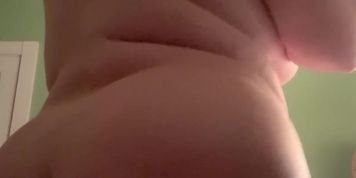 Chubby Plus Size Teenage Girl Touches Herself In Front of Camera