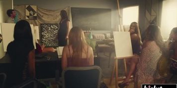 Cute girls make each other happy (Marie McCray)
