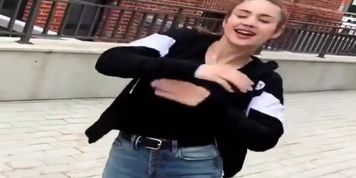 Cool girl dancing so beautiful
